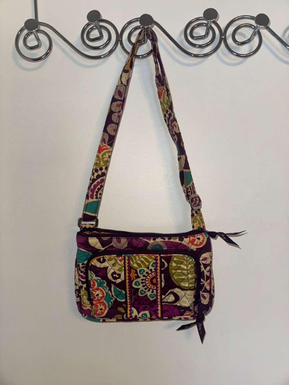 Vera Bradley Plum Crazy Little Hipster Crossbody in Plum Crazy
